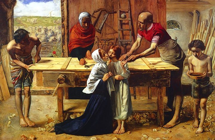 John Everett Millais - Christ in the House of His Parents (`The Carpenter's Shop') - Google Art Project