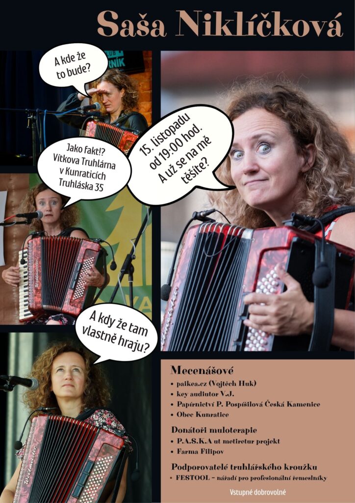 Koncert Saši Niklíčkové 15.11.2025